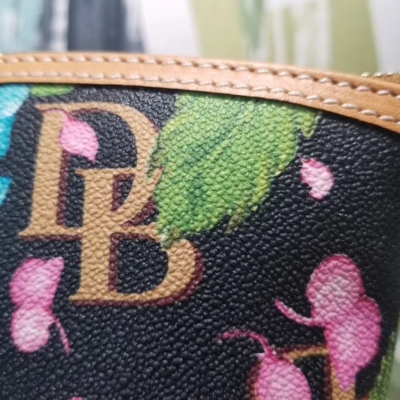 Dooney & Bourke Hydrangea Monogram Cosmetic Pouch Multipurpose Clutch LAST ONE